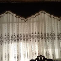 پرده کار کرده تمیز قابل تغیر به پرده کوچک|پرده، رانر، رومیزی|تهران, مجیدآباد|دیوار
