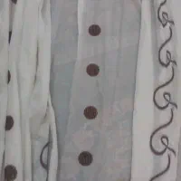 پرده ی حریر دو تکه