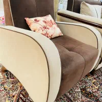 مبلمان هفت نفره همراه با جلو مبلی و عسلی|مبلمان خانگی و میز عسلی|ایذه, |دیوار