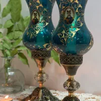 لوستر آباژور شمعدان دست ساز|لوستر و چراغ آویز|چالوس, |دیوار