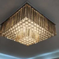 لوستر مدرن کریستال وارداتی چند حالته|لوستر و چراغ آویز|تهران, شهرک الهیه غرب|دیوار