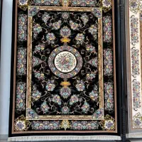 فرش ورساچه مدوسا ریزماهی طلاکوب وینیج و...|فرش|زنجان, |دیوار