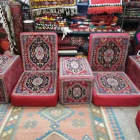 فروش انواع پشتی دستبافت قشقایی|گلیم، جاجیم، گبه|شیراز, شهرک امام حسین|دیوار
