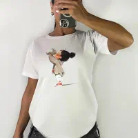 تیشرت باکسی طرحدار|لباس|ایلام, |دیوار