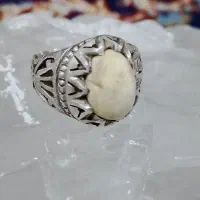 انگشتر مردانه نقره با نگین ...مهره اصل