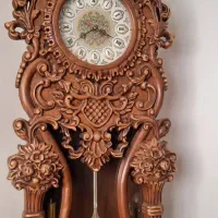 ساعت ایستاده تمام چوب