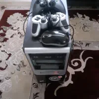کیس خانگی و2دسته پلیر بازی و اسپیکر