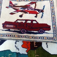 تابلو دست بافت نقشه ایران 1361 و تابلو کوچکتر|تابلو فرش|گرگان, |دیوار