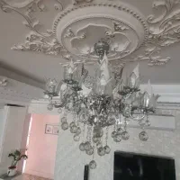 لوستر تمام برنج باروکش کروم