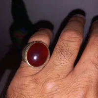 انگشتر عقیق و سنگ فیروزه