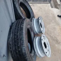 رینگ مشهد نو‌نو ب علاوه یه جفت لاستیک 80درصد