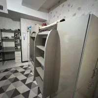 تخت دو طبقه با میز تحریر|تخت و سرویس خواب|محمدشهر, سیدآباد|دیوار