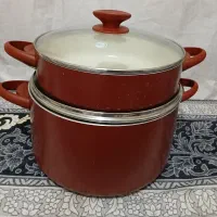 قابلمه و تابه رنگ زرشکی|ظروف پخت‌وپز|تهران, گمرک|دیوار