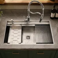سینک استیل باکسی مدل aksu/U74