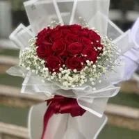 دسته گل عروس ژیپسوفیلا طبیعی تولد عشقولانه کادو|گل و گیاه طبیعی|فردیس, فردیس|دیوار