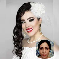 میکاپ و شینیون و کلیه خدمات آرایشی و زیبایی|خدمات آرایشگری و زیبایی|کرج, ساسانی (قلمستان)|دیوار