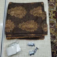 پرده  ندوخته با وسایل