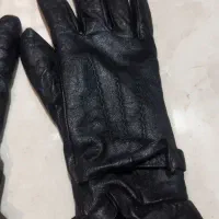 دستکش تمام چرم زنانه خارجی در حد نو|لباس|تهران, تسلیحات|دیوار