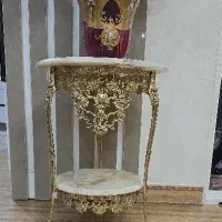 میز دو طبقه کنار سالنی برنز