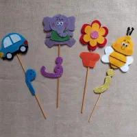 -گیفت نمدی الفبا تاپر