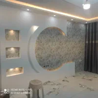 نصاب کاغذ دیواری،پوستر3بعدی حرفه ای|خدمات پیشه و مهارت|مشهد, کوشش|دیوار