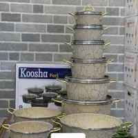 قابلمه ۱۵پارچه‌ ماربل کوشا ارسال و پرداخت درب منزل