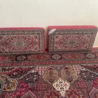 ۶ عدد پشتی قدیمی بافت قالی ماشینی.