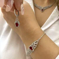 لاکچری/نقره/نگین دار