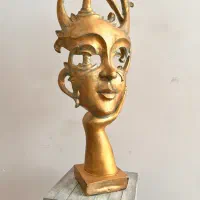 مجسمه پتینه ورق طلا