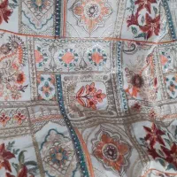 پارچه لنین سوزن دوزی هندی