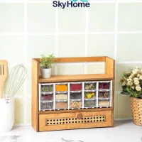 استند آشپزخانه چوبی 15 کشو رویال