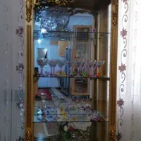 بوفه طلایی با چوب راش