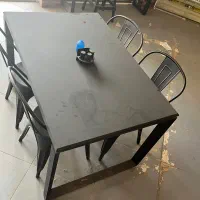 میز و صندلی فلزی کافه