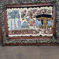 تابلو فرش دستبافت ابریشم و مرینوس
