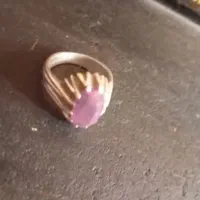 انگشتر نقره یاقوت