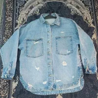 مانتو لی جین سایز۴۶ مانتو کتان مخملی سایز ۴۲