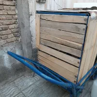 چهارچرخ.همراه‌باقفس.دوطبقه|لوازم جانبی حیوانات|شوط, |دیوار