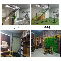 اجرای ویژه TV وال ترموال ماربل گرین وال دیوار پوش|خدمات پیشه و مهارت|کرمانشاه, |دیوار