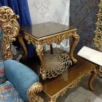 فروش مبل سلطنتی 9نفر و پرده سلطنتی|مبلمان خانگی و میز عسلی|سنندج, |دیوار