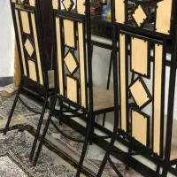 ۳ صندلی چوب و فلز