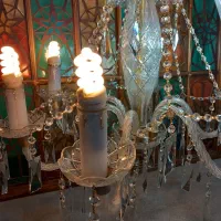 لوستر کریستالی تراش|لوستر و چراغ آویز|اراک, |دیوار