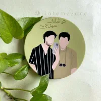 دیوارکوب (بشقاب سفالی) و جاعودی|تابلو، نقاشی، عکس|مشهد, طلاب|دیوار