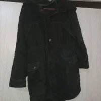 پالتو سبز یشمی کلاهدار