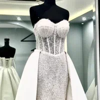 لباس عروس  ماهی و پفدار