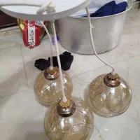 لوستر توپی دودی|لوستر و چراغ آویز|اصفهان, خانه اصفهان|دیوار