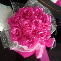 گل روبانی هدیه زیبا|گل مصنوعی|تنکابن, |دیوار