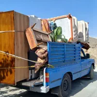 باربری وانت تلفنی نیسان حمل اثاثیه کارگر خالی