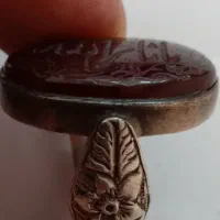 انگشتر خط یا ثارالله عقیق سرخ یمنی|جواهرات|گلپایگان, |دیوار