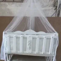 تخت کنار مادر مدل درنا- دارای کشو و سرویس خواب|تخت و صندلی بچه|چابهار, |دیوار