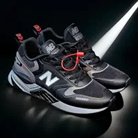 کتونی نیوبالانس مدل ۱۹۷۴ رانینگ حرفه ای مشکی طوسی